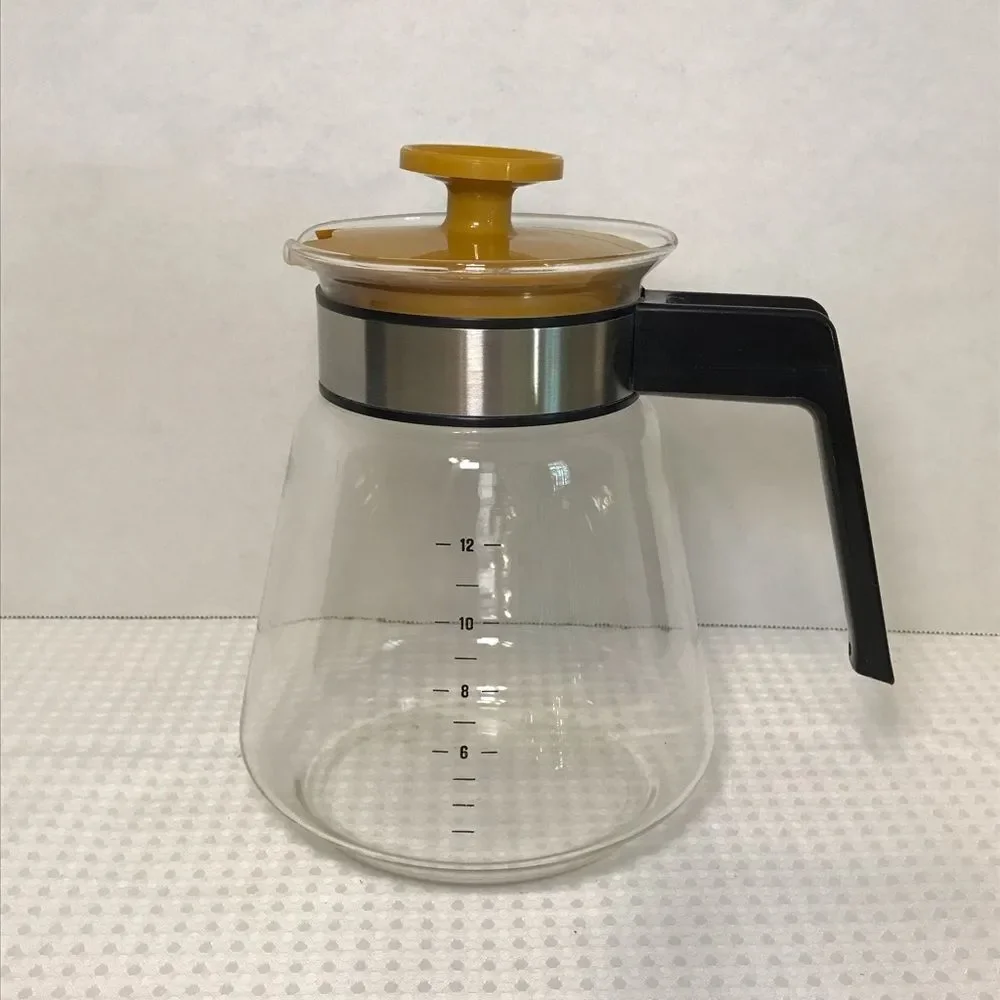 Vintage Harvest Gold 12 Cup Coffee Pot Carafe